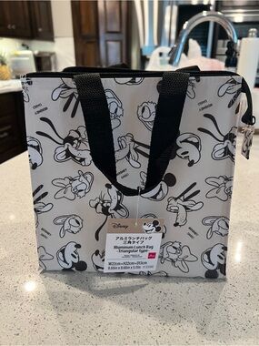 Disney Black & White Character Print Lunch Tote